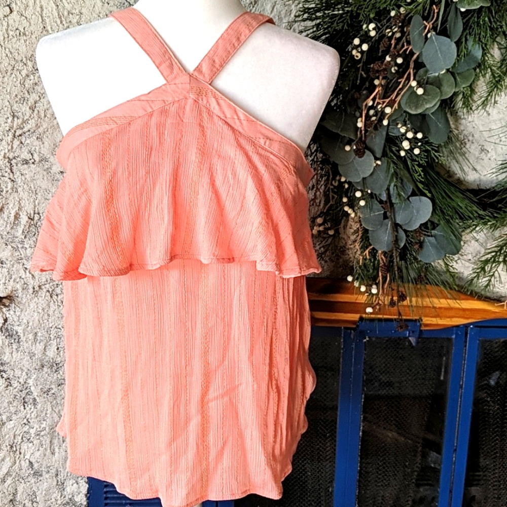 Maurices Peach Flowy Tank